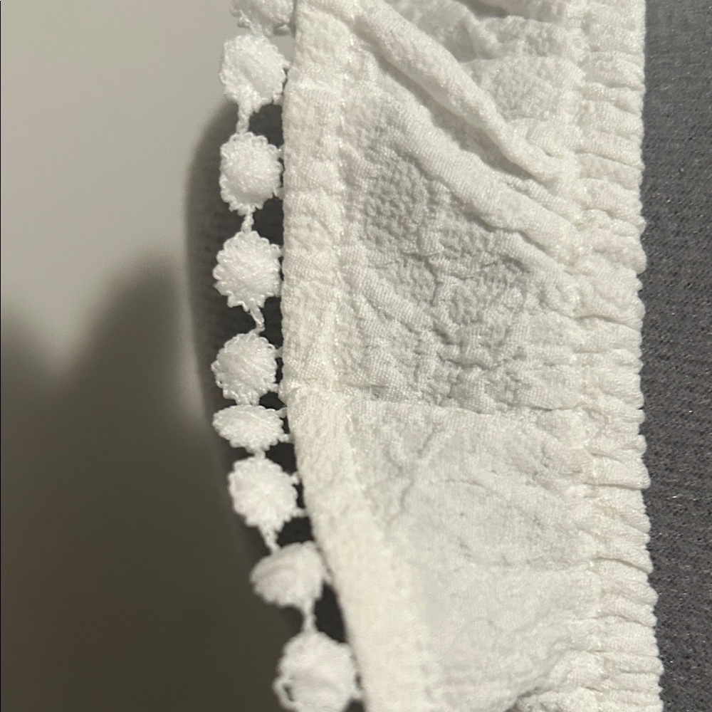 Chic White Ruffle Mini Dress - Picture 6 of 7